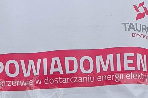 TAURON wyłączy prąd w powiecie wadowickim