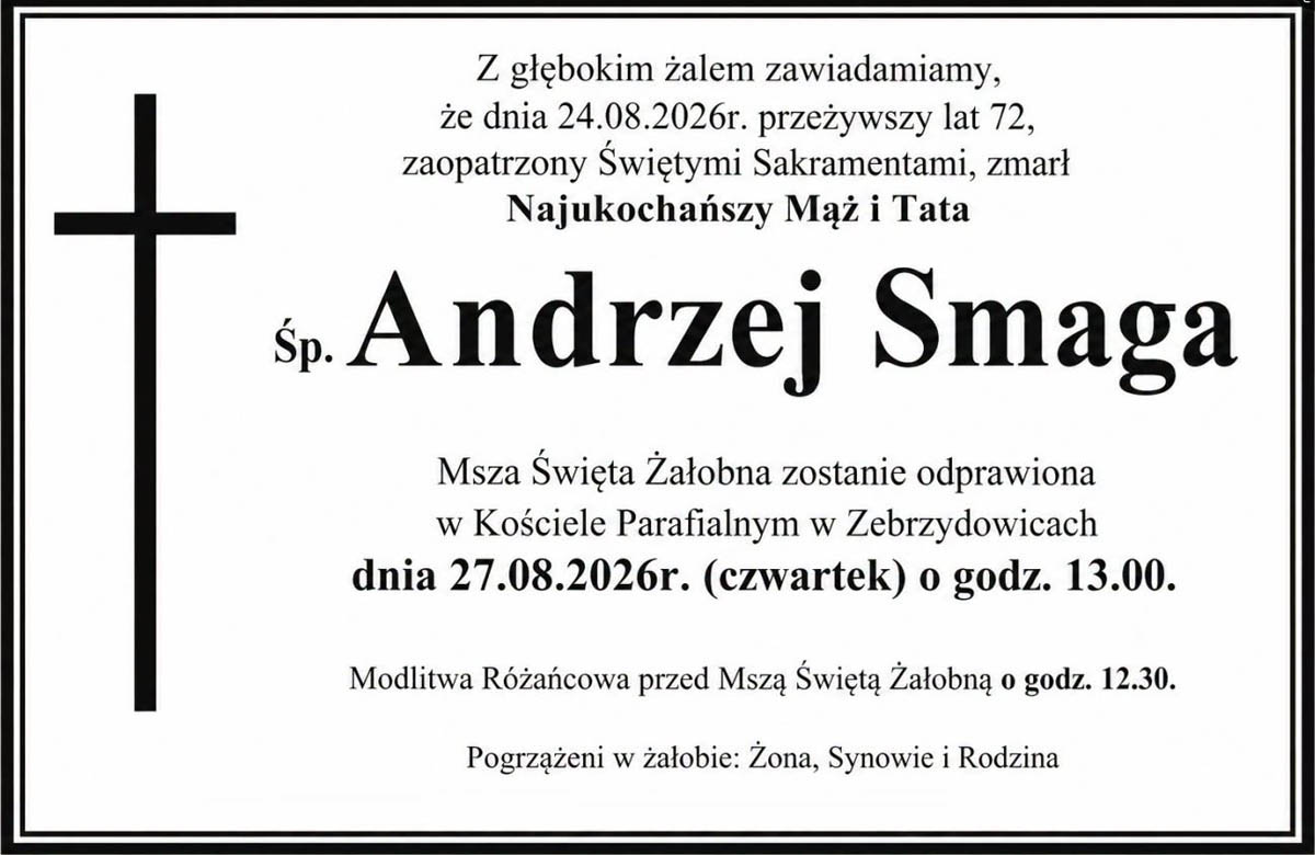 Zmarł Andrzej Smaga