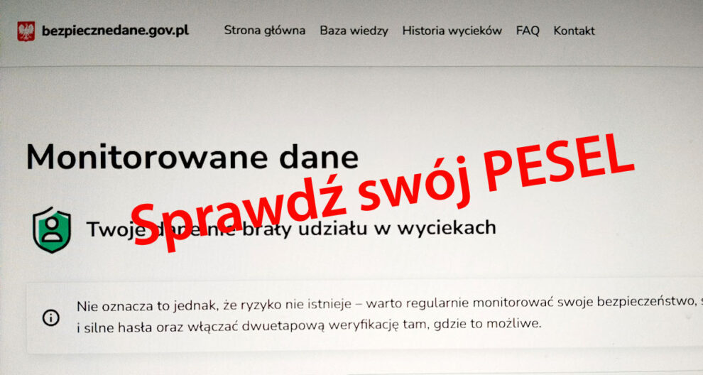Bezpieczne Dane – rządowy serwis do sprawdzania wycieku danych MyDr