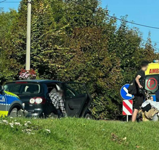 Potrącenie pieszej na ul. Krakowskiej w Andrychowie