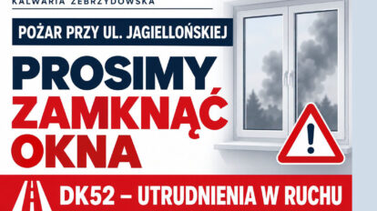 Po pożarze nadal trwa akcja służb. Mieszkańcy proszeni o ostrożność