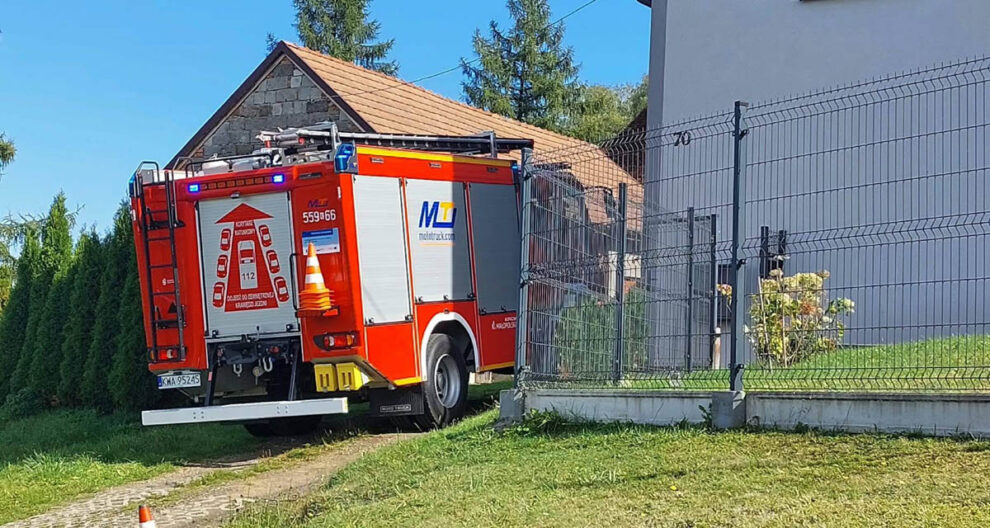 Akcja służb w Zebrzydowicach