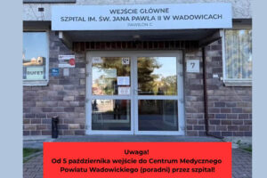 Zamykają parking przed przychodnią w Wadowicach