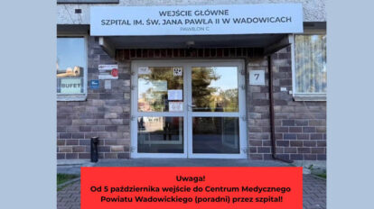 Zamykają parking przed przychodnią w Wadowicach