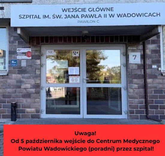 Zamykają parking przed przychodnią w Wadowicach